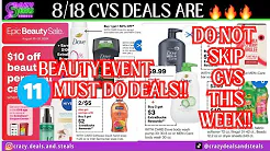 🔥8/18 CVS Deals {11 MUST DO CVS DEALS} $10/$25 BEAUTY/PERSONAL CARE CRT- CVS Couponing🔥#cvsdeals thumbnail