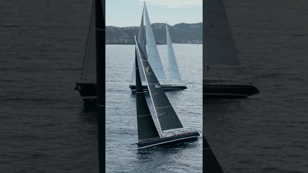 Stunning Swan90 Hummingbird at the Bucket Regatta @nautorswan_official