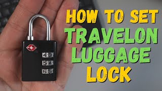 How To Set Luggage Lock - Travelon 3-Dial TSA Approved Travel Lock