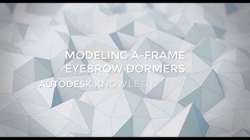Modeling A-Frame Eyebrow Dormers in Revit