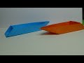 Origami Speed Boat - How to make a paper Speed Boat