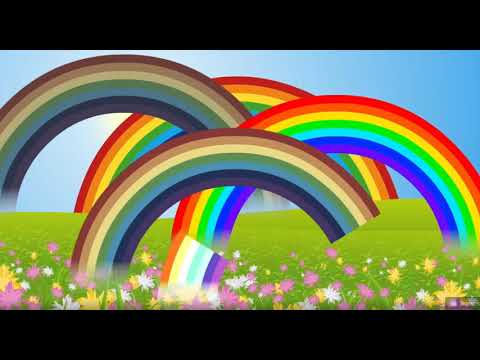 Песенка про радугу для малышей, учим цвета