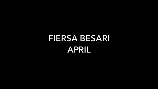 Fiersa Besari -  April (Video Lyrics)