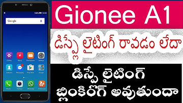 GIONEE A1 DISPLAY,LIGHT,PROBLEM // LIGHT BLINKING, PROBLEM 1000000%Solve