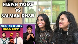 ELVISH YADAV VS SALMAN KHAN ||  Thugesh || Reaction By Aafreen Shaikh & @AasmaShaikh248