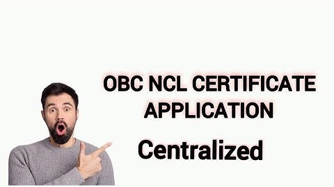 How to write OBC NCL certificate Application to SDO centralized || @Runsofeducation