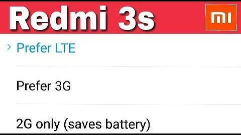 Redmi 3s || 4G Internet Speed Settings || Increase Internet Speed || Select Preferred Network Type