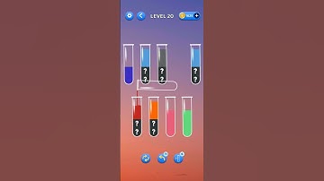 Water sort puzzles||Level :- 20 || #puzzlegame #watersortpuzzle #puzzle #gaming #entertainment 😎😎🎭🎭😎