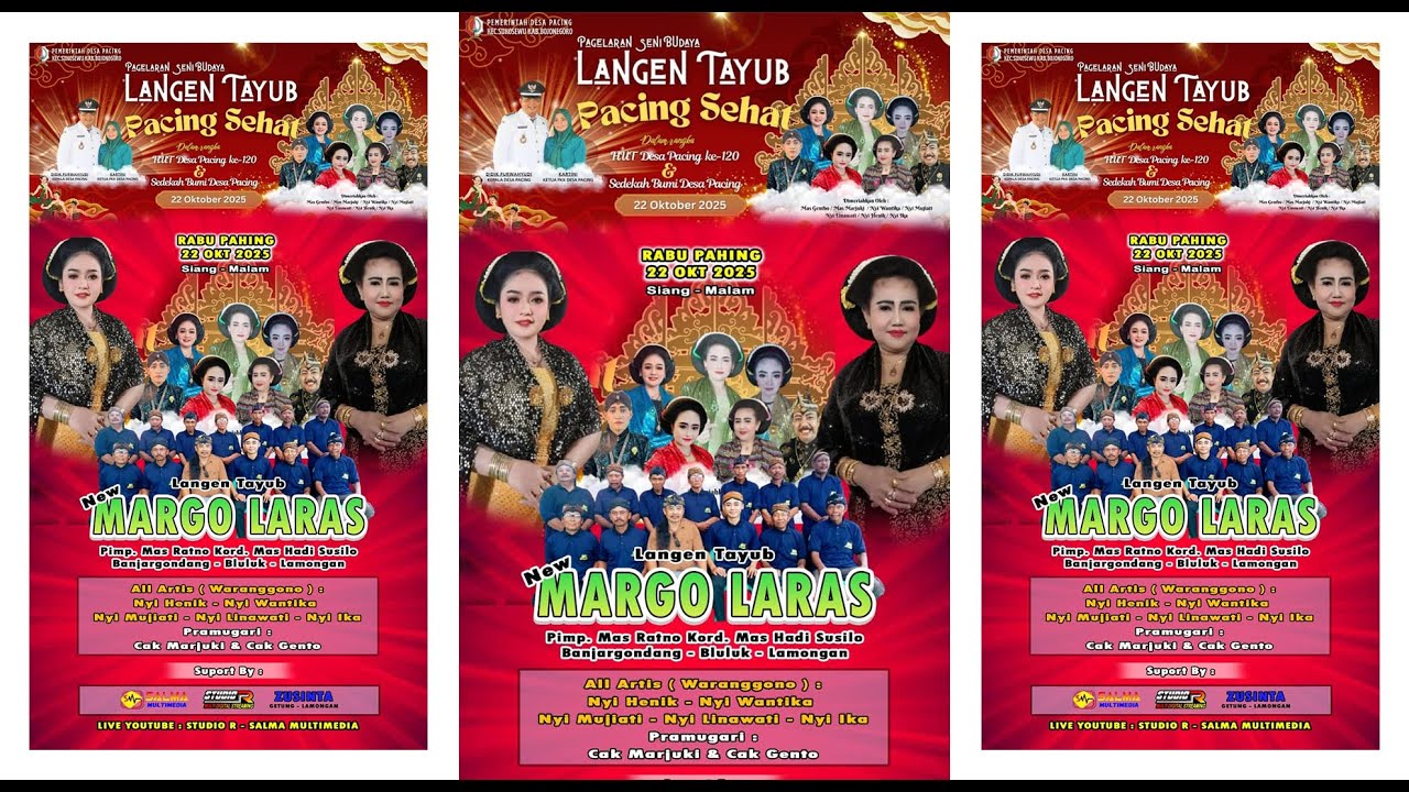 ** LIVE STREAMING TAYUB MALAM NEW MARGO LARAS |  DALAM RANGKA SEDEKAH BUMI PACING - SUKOSEWU