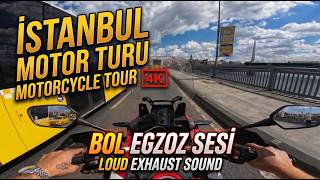 BOL EGZOZ SESLİ AFRİCA TWİN 1000L - ISTANBUL MOTORCYCLE TOUR | City Ride (4K) #motovlog #africatwin
