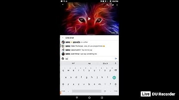 My Live stream with DU Recorder