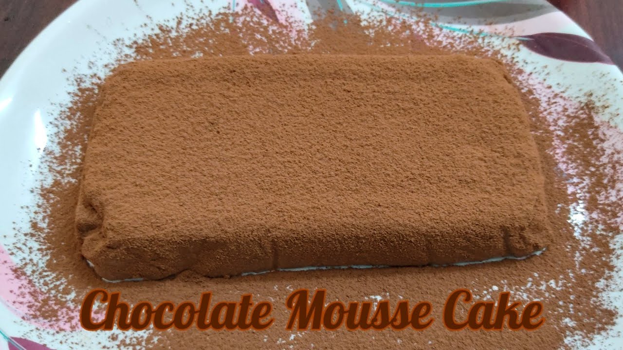 How to make Chocolate mousse cake with Gelatin and without ...