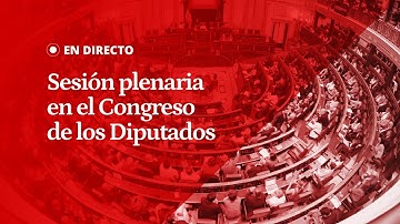 EN DIRECTO | Sesión plenaria en el CONGRESO de los DIPUTADOS