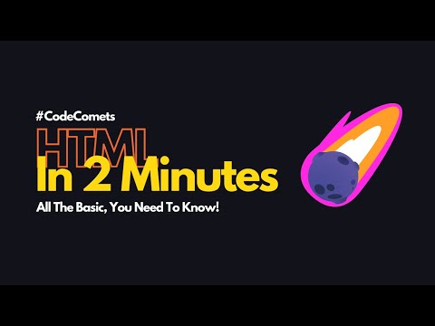HTML In 2 Minutes: All The Basics, You Need To Know!