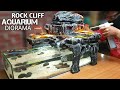 Create A Rock Cliff Waterfall Diorama For Shallow Aquarium Decorations