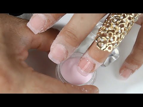 Las uñas acrilicas más fáciles del mundo que hasta un bebe las puede hacer  con técnica dip nails - thptnganamst.edu.vn