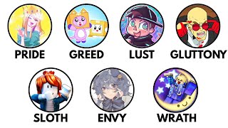 Every Deadly Sin as Roblox Youtubers Explained