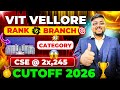 VITEEE Result 2026 out 🥳 | VIT Vellore Cut off 2026 🔥 | VIT Counselling 2026 | VIT Vellore Cutoff