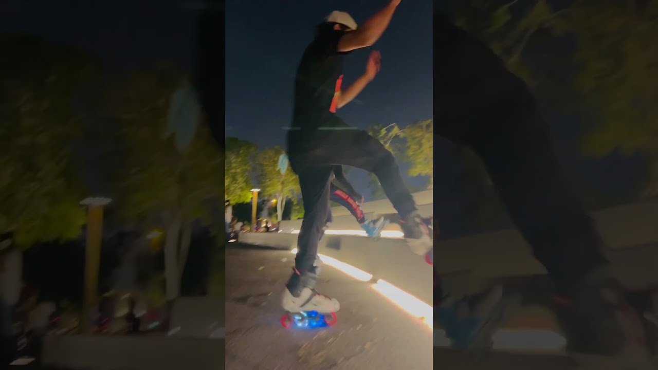 Learn Skating crazy jump with my student.  