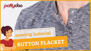 How to sew a press button placket