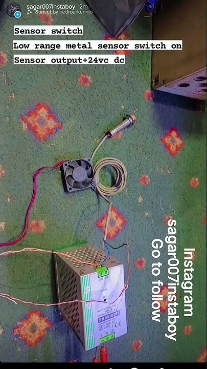 NPN sensor switch output+24v dc - YouTube