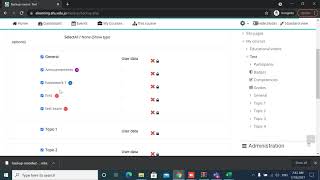 Course backup 3 8 نسخة احتياطية للمادة على الموودل