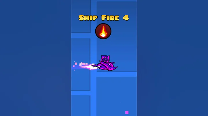 ALL 6 SHIP FIRE TRAILS IN GEOMETRY DASH #shorts #geometrydash