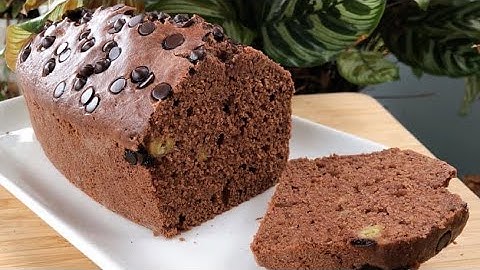 Bánh Bông Lan Sữa Chua Chuối Cacao Mềm Ẩm Thơm | Chocolate banana sponge cake