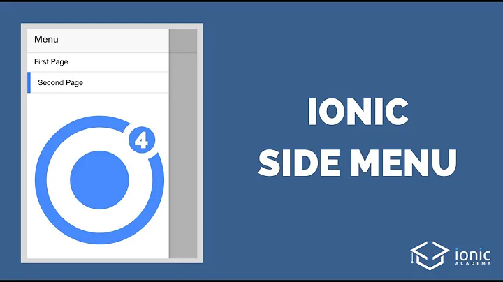 How to Add A Side Menu to Your Ionic 4 App
