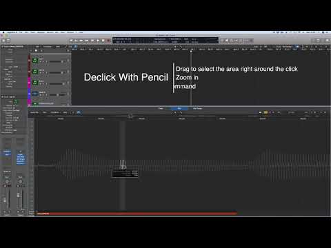 Logic Pro X Declick with Pencil Tool - SuperFast