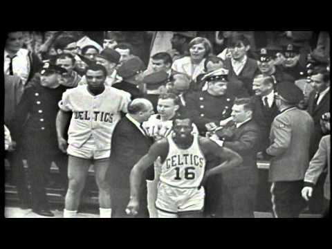 Red Auerbach Celebrates After His Last Game – April 28th, 1966