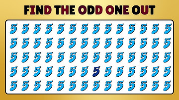 Find the Odd Emoji Out - Number Eidition | Odd One Out | Emoji Quiz