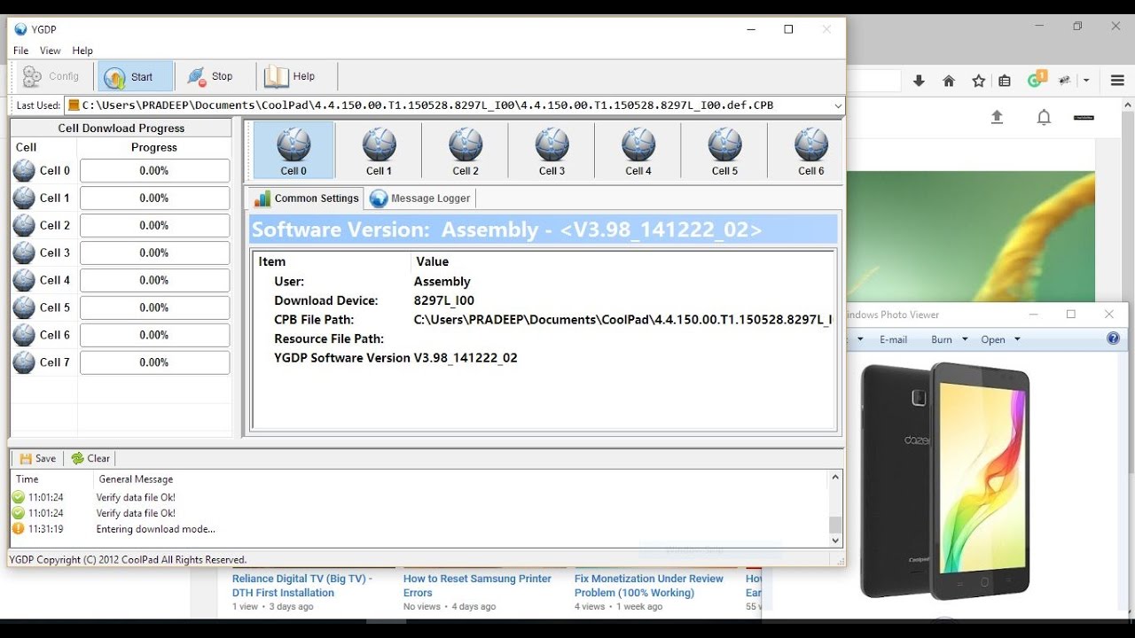 Flash CoolPad Dazen 1 8297L-100 with Stock Firmware using ...