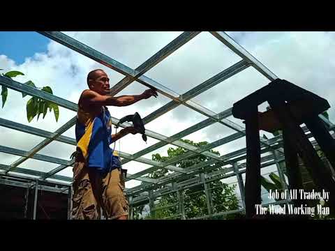 Double Metal Studs (C-Purlins) Roof Framing Construction | Job of all Trades