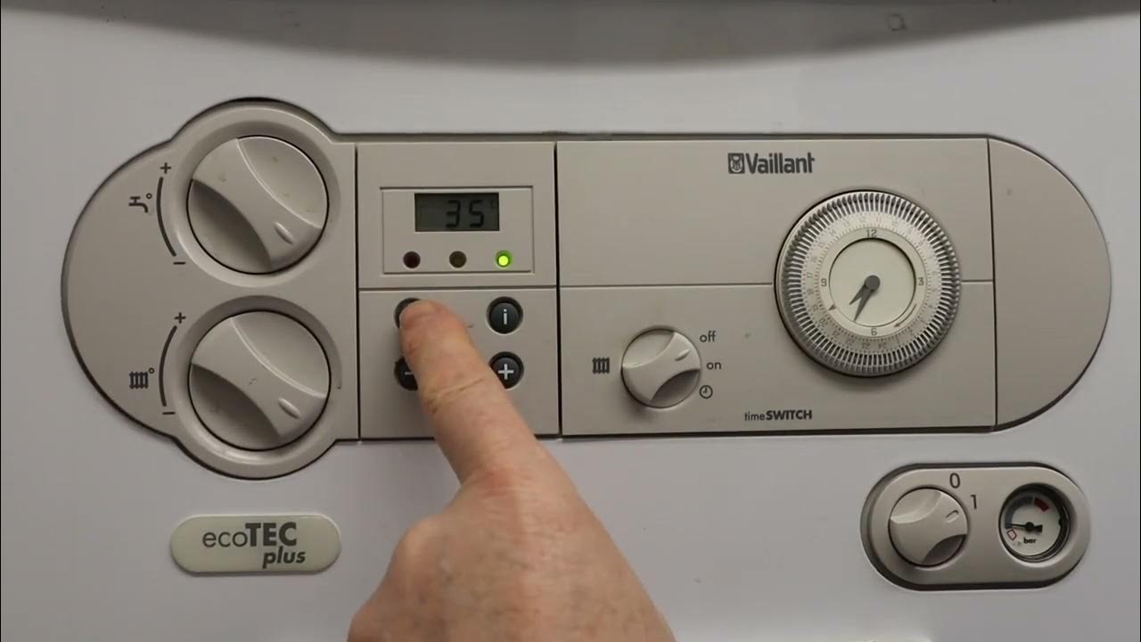 How to put different vaillant boilers into service mode, chimney sweep