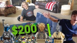 WE WENT THROUGH A YARD SALE BIN OF LEGO AND WHAT WE FOUND WAS CRAZY!!!