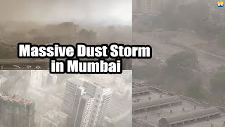Watch Heavy rain lashes In Mumbai, Massive dust storm in #MumbaiRains