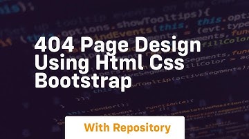 404 page design using html css bootstrap
