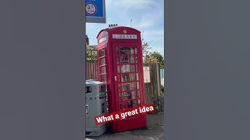 Smallest library I’ve ever seen #library #books #reading #read #phonebox #shorts