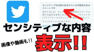 Twitter センシティブな内容 の画像 動画を表示させる設定方法 見れない時の対処法 Youtube