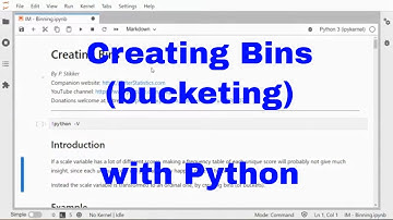 Python - Creating Bins (bucketing)