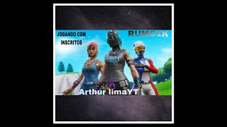 FORTNITE- AO VIVO/JOGANDO COM INSCRITOS RUMO1K