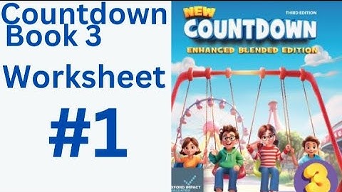 worksheet class 3| Worksheet 1|countdown book 3 Worksheet 3| Crossword class 3@ytacademy198