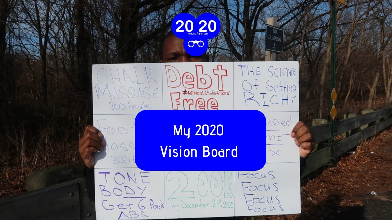 My 2020 Vision Board | Jemond Patterson 2020 Vision #3