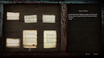 NOTICES: Death of Erikka (Witcher 3 In-Game Lore Read Aloud)