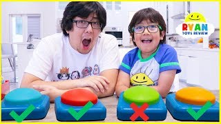 Don'ts Push the Wrong Button Challenge with Ryan and Daddy! screenshot 5
