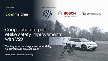 Cooperation to pilot eBike safety improvements with V2X