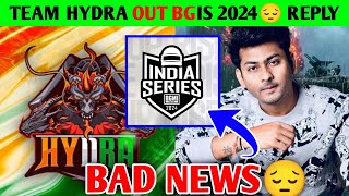 Hydra Dynamo Emotional on Live Stream | Dynamo Gaming Reply on Team Hydra out BGIS 2024