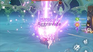 Yae miko alhaitham nahida zhongli aggravate spread vs raiden shogun Yae miko alhaitham nahida zhongli aggravate spread vs raiden shogun