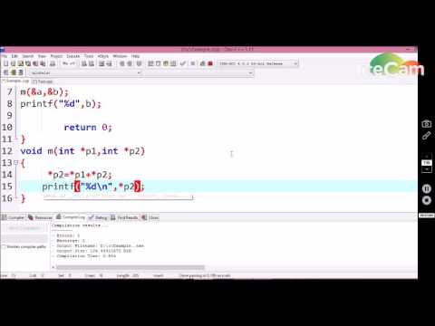 #31 Call by reference in C